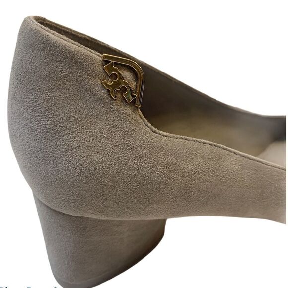 Tory Burch Elizabeth Suede Pumps Dust Storm - Picture 4 of 13